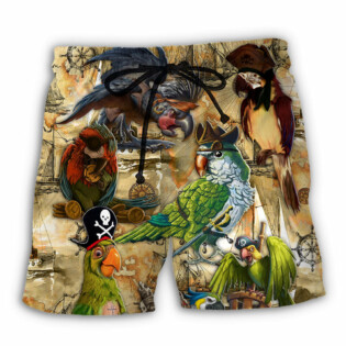 Parrot Pirates Life Vintage - Beach Short - Owl Ohh - Owl Ohh