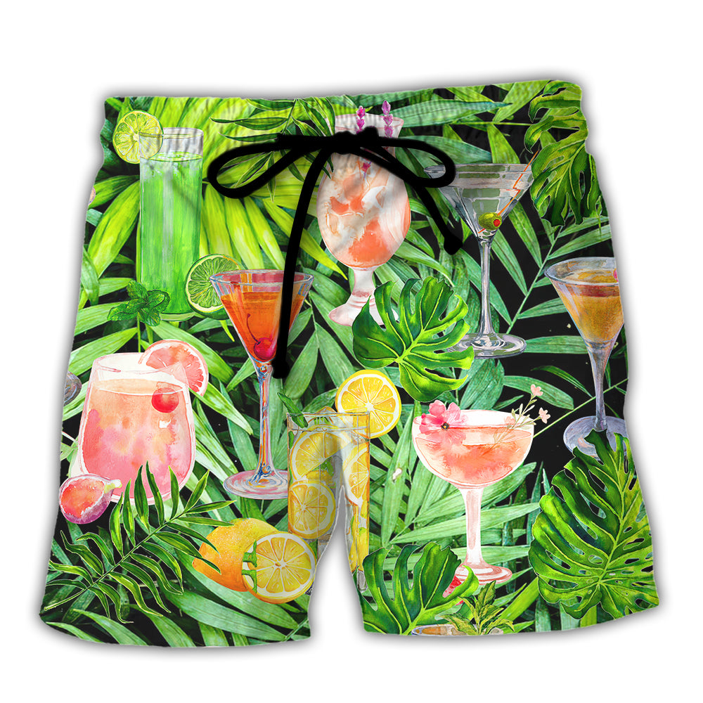 Cocktail Classy Tropical Summer - Beach Short - Owl Ohh - Owl Ohh