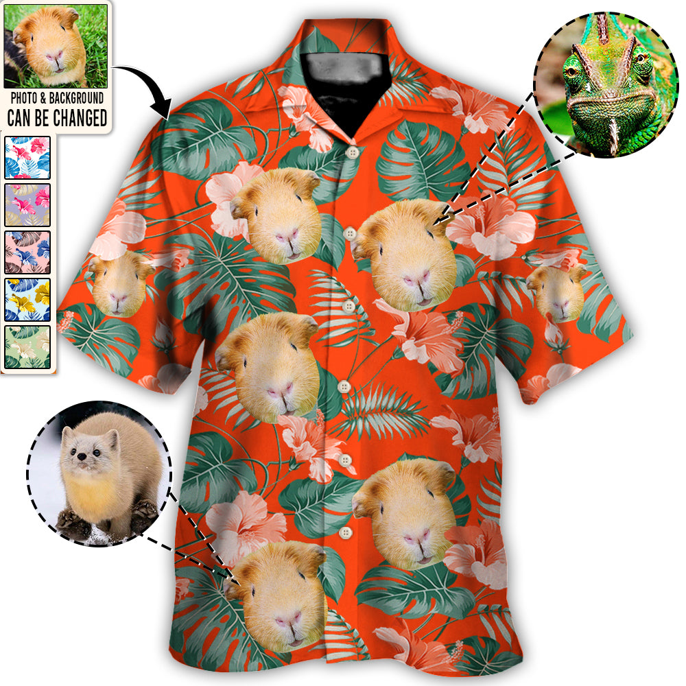 Animal Cute And Funny Tropical Custom Photo - Hawaiian Shirt - Personalized Photo Gifts-Owl Ohh