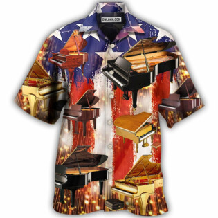 Piano Independence Day - Hawaiian Shirt - Owl Ohh - Owl Ohh