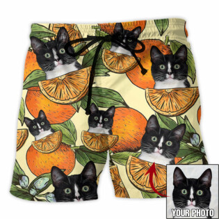 Cat Tropical Various Style Custom Photo - Beach Short - Owl Ohh - Owl Ohh