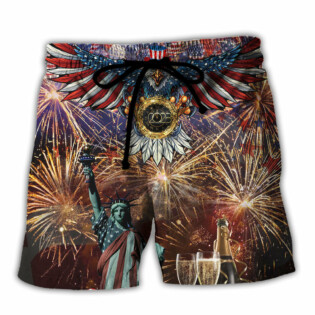 America's New Beginning 2023 Firework - Beach Short - Owl Ohh - Owl Ohh