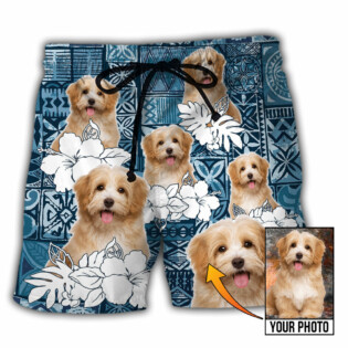 Dog Summer Aloha Custom Photo - Beach Short - Owl Ohh - Owl Ohh