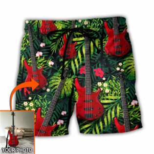 Guitar Various Style Tropical Custom Photo - Beach Short - Owl Ohh - Owl Ohh