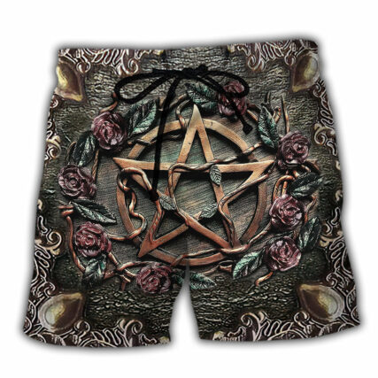 Wicca Halloween Amazing Mystical Witch - Beach Short - Owl Ohh - Owl Ohh