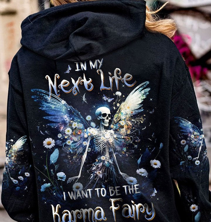 KARMA FAIRY SKELETON DAISY ALL OVER PRINT - TLTW2102235