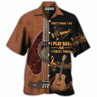 Guitar That's What I Do I Play Bass - Hawaiian Shirt - Owl Ohh - Owl Ohh