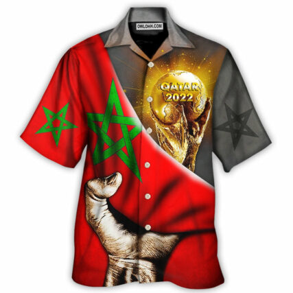World Cup Qatar 2022 Morocco Will Be The Champion - Hawaiian Shirt - Owl Ohh - Owl Ohh
