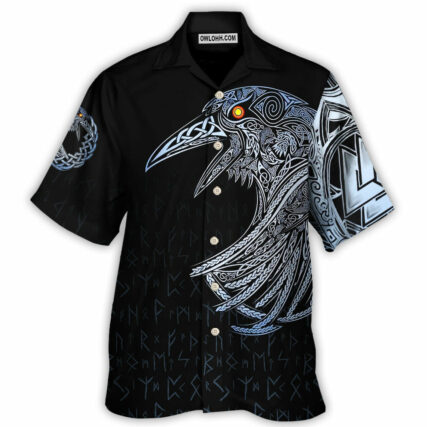 Viking Huginn And Muninn Birds Norse - Hawaiian Shirt - Owl Ohh - Owl Ohh