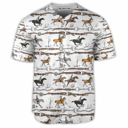 Horse Racing Born To Ride - Baseball Jersey - Owl Ohh - Owl Ohh