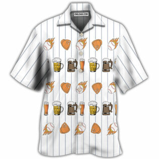 Beer I Like Beer And Baseball And Maybe 3 People - Hawaiian Shirt - Owl Ohh - Owl Ohh