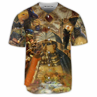 Book Mysterious Librarian - Baseball Jersey - Owl Ohh - Owl Ohh