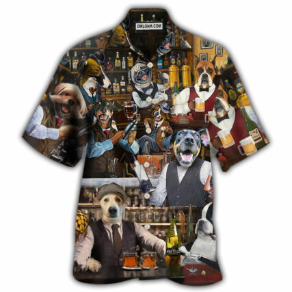 Bartender Dog Mixologist Job Is Never Done - Hawaiian Shirt - Owl Ohh - Owl Ohh