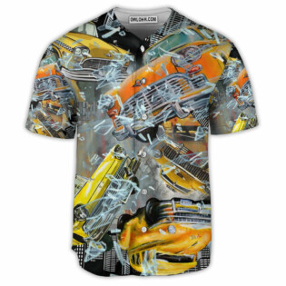 Car Love Racing Car In The City Art Style - Baseball Jersey - Owl Ohh - Owl Ohh