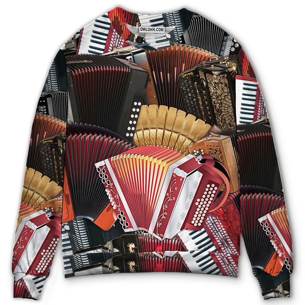 Accordion A Gentleman Is Someone Who Can Play The Accordion - Sweater - Ugly Christmas Sweaters - Owl Ohh - Owl Ohh