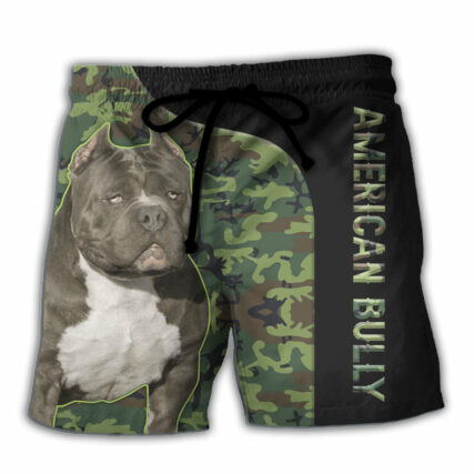 American Bully Dog Lover - Beach Short - Owl Ohh - Owl Ohh
