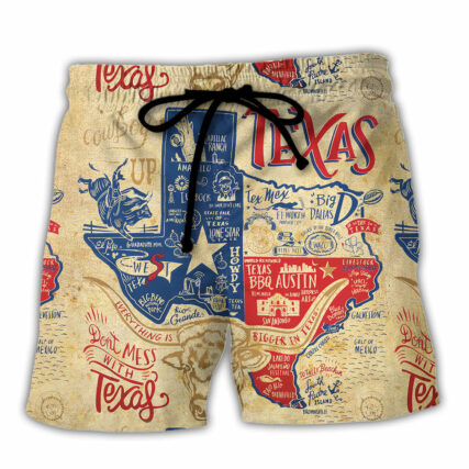 Texas Peace Life Style Don't Mess - Beach Short - Owl Ohh - Owl Ohh