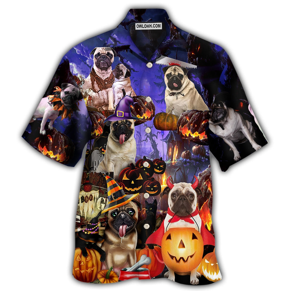 Halloween - Pug Never Mind The Witch - Hawaiian Shirt - Owl Ohh - Owl Ohh