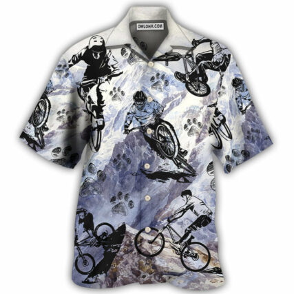 Bike I Like Dogs - Hawaiian Shirt - Owl Ohh - Owl Ohh