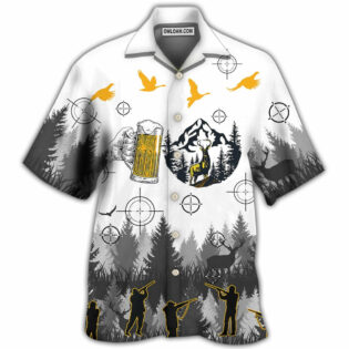 Beer I Like Beer And Hunting And Maybe 3 People - Hawaiian Shirt - Owl Ohh - Owl Ohh