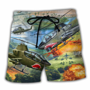 Combat Aircraft Military Planes - Beach Short - Owl Ohh - Owl Ohh