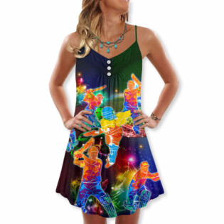 Cricket Neon Tree Merry Christmas Snow - V-neck Sleeveless Cami Dress - Owl Ohh - Owl Ohh