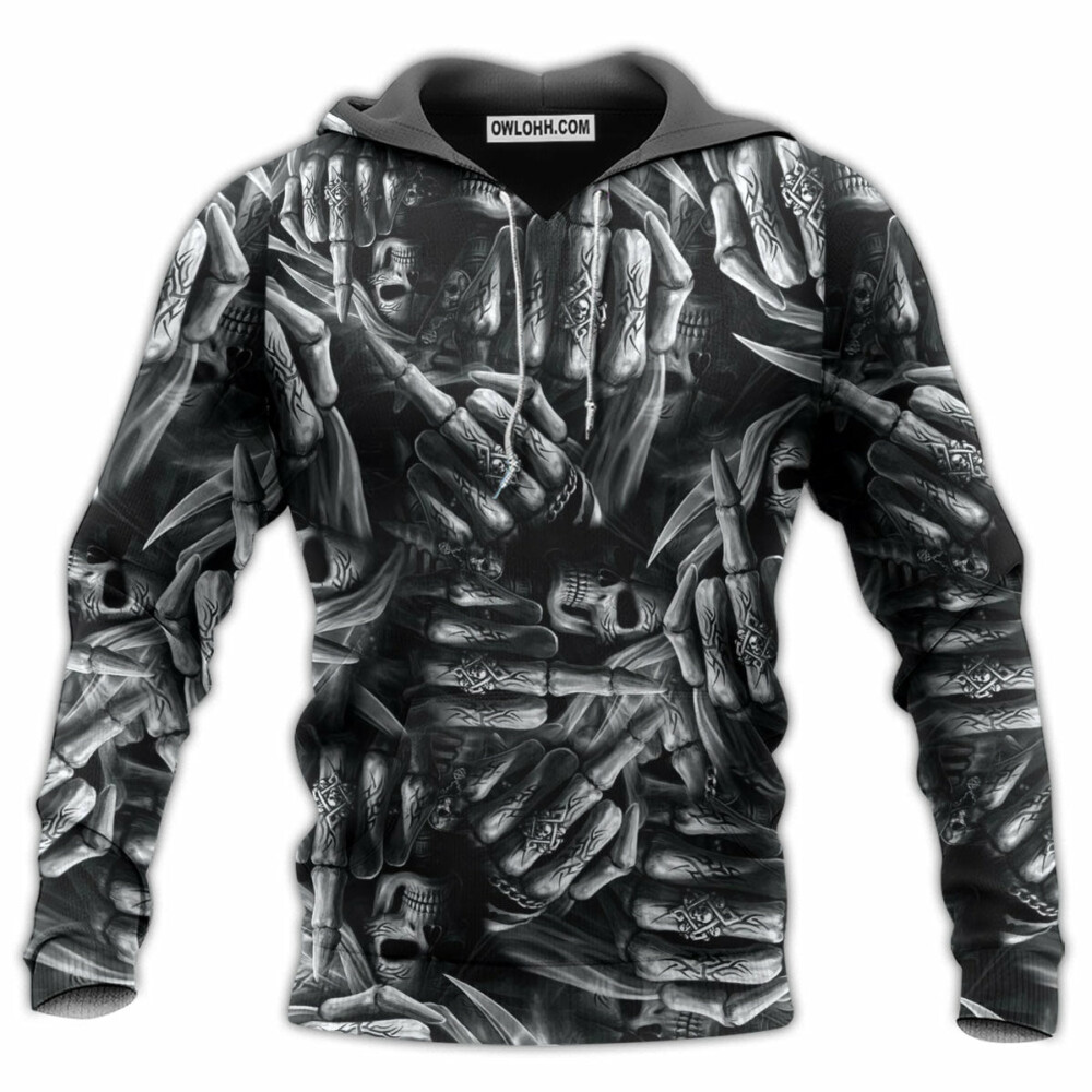 Skull Life Is The Whisper Of The Death - Hoodie - Owl Ohh - Owl Ohh