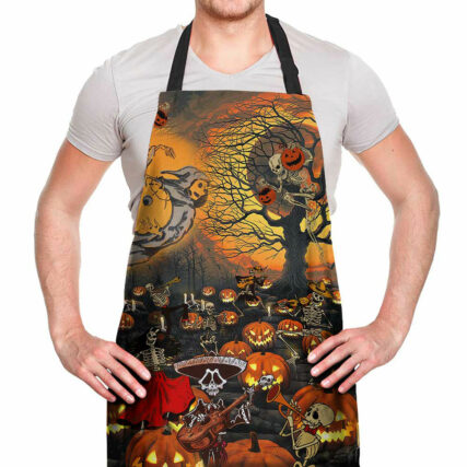 Skull Halloween Skull Darkness - Adjustable Apron - Owl Ohh - Owl Ohh