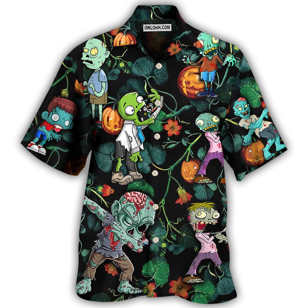 Halloween Zombie Tropical Pumpkin Scary - Hawaiian Shirt - Owl Ohh - Owl Ohh