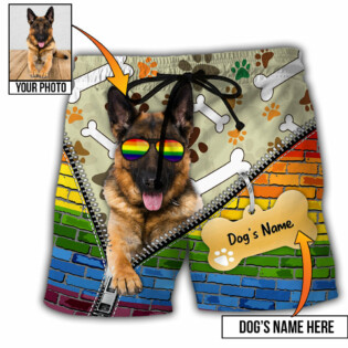 German Shepherd Dog Various Style Custom Photo Personalized - Beach Short - Owl Ohh - Owl Ohh