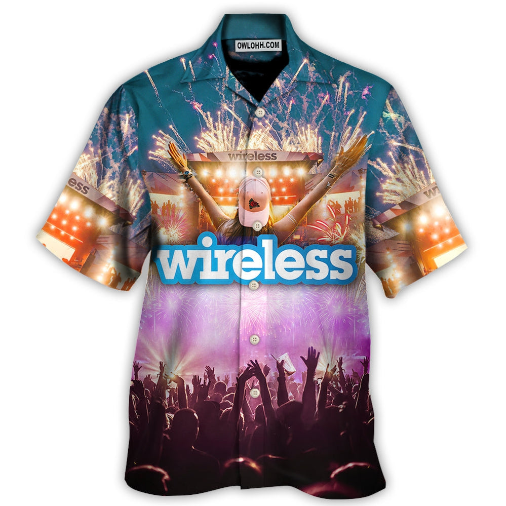 Music Event Wireless Festival - Hawaiian Shirt - Owl Ohh for men and women, kids - Owl Ohh