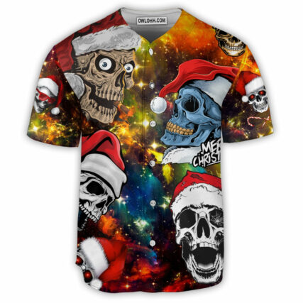 Skull Love Christmas - Baseball Jersey - Owl Ohh - Owl Ohh
