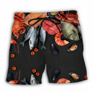 Seafood Food Lover Amazing Style - Beach Short - Owl Ohh - Owl Ohh