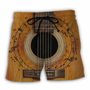 Guitar Old Retro Music Lover - Beach Short - Owl Ohh - Owl Ohh