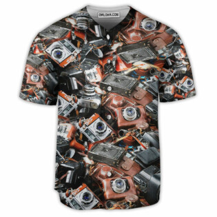 Camera Retro Love Life - Baseball Jersey - Owl Ohh - Owl Ohh