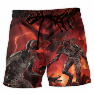 Demogorgon Scary Monster Universe - Beach Short - Owl Ohh - Owl Ohh