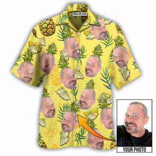 Face Aloha Pineapple Custom Photo - Hawaiian Shirt - Owl Ohh - Owl Ohh