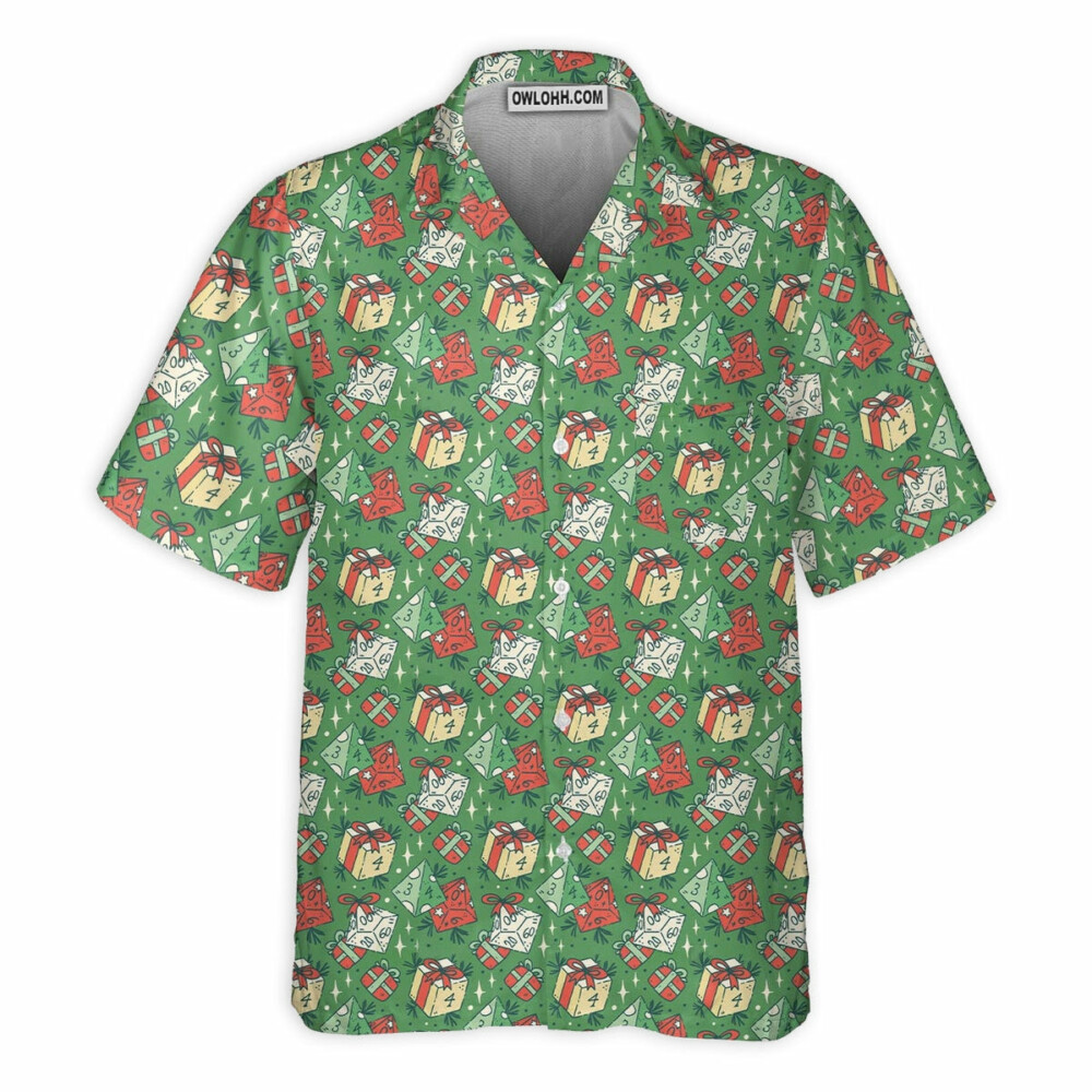 DnD Dice Gift Pattern Small - Hawaiian Shirt - Owl Ohh - Owl Ohh