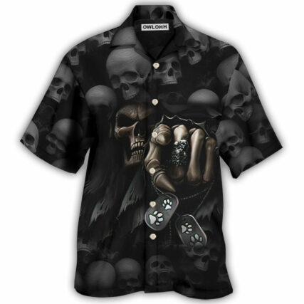 Skull I Love Dogs More Than Humans - Hawaiian Shirt - Owl Ohh - Owl Ohh