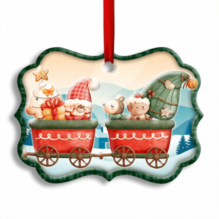 Christmas Santa Is Coming Xmas Lover - Horizonal Ornament - Owl Ohh - Owl Ohh