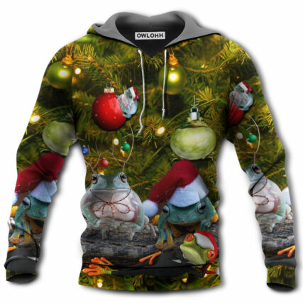 Christmas Frog Merry Christmas Bauble - Hoodie - Owl Ohh - Owl Ohh