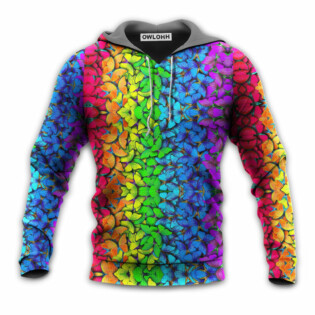 LGBT Colorful Rainbow Butterfly - Hoodie - Owl Ohh - Owl Ohh