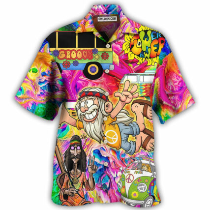 Hippie I'm Not Old I'm Vintage - Hawaiian Shirt - Owl Ohh - Owl Ohh