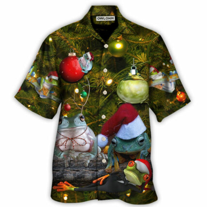 Christmas Frog Merry Christmas Bauble - Hawaiian Shirt - Owl Ohh - Owl Ohh