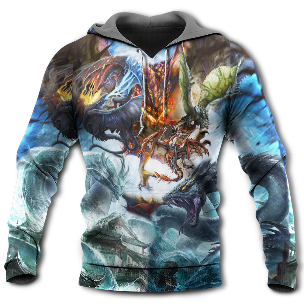 Dragon Battle Of Gods - Hoodie - Owl Ohh - Owl Ohh