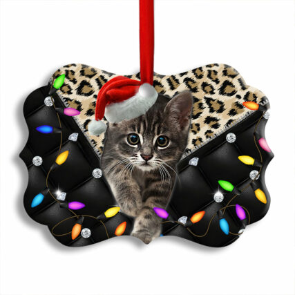 Christmas Cat Lover So Amazing Black Style - Horizontal Ornament - Owl Ohh - Owl Ohh