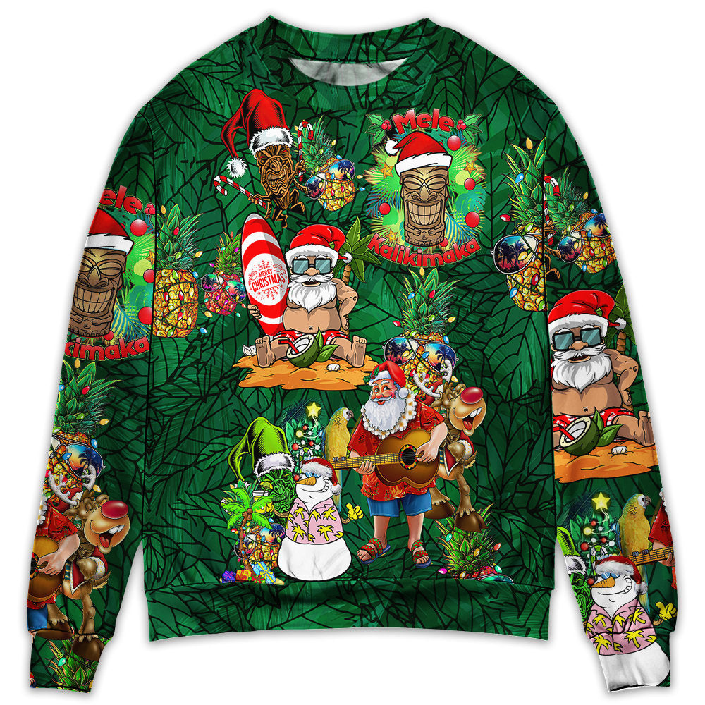 Tiki Love Christmas Funny Style - Sweater - Ugly Christmas Sweaters - Owl Ohh - Owl Ohh