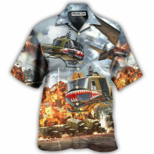 Combat Aircraft Fly Sky Military Planes - Hawaiian Shirt - Owl Ohh - Owl Ohh