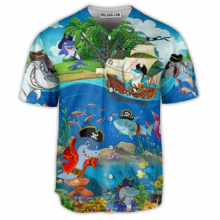 Pirate Shark Amazing Pirate Sharks - Baseball Jersey - Owl Ohh