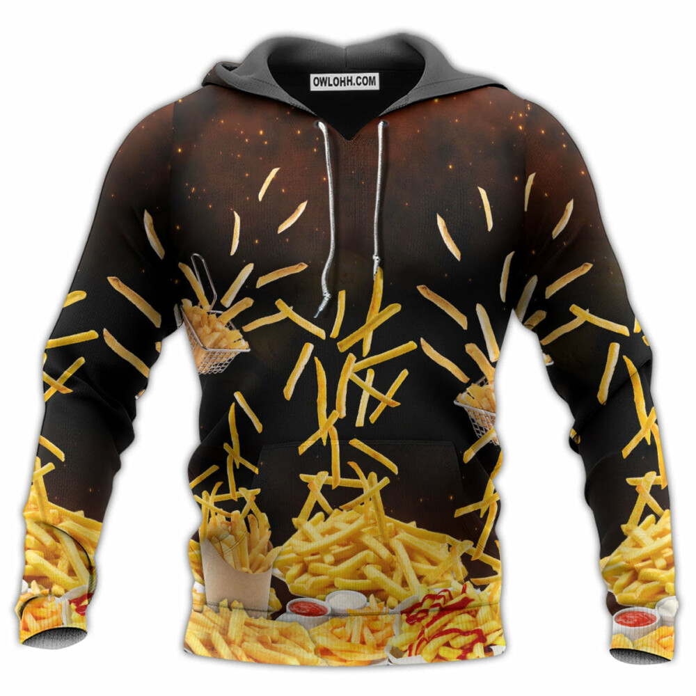 Food French Fries Fast Food Delicious - Hoodie - Owl Ohh - Owl Ohh